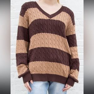 Brand New Brandy Melville brown knit sweater